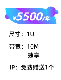 1U服务器托管